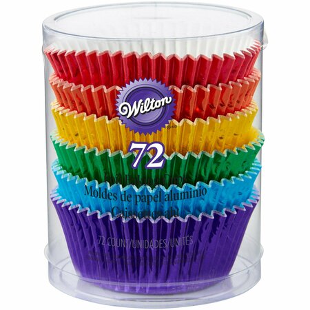 WILTON WLT CUPCAKE LINERS MULTIFOIL, 72PK W5172